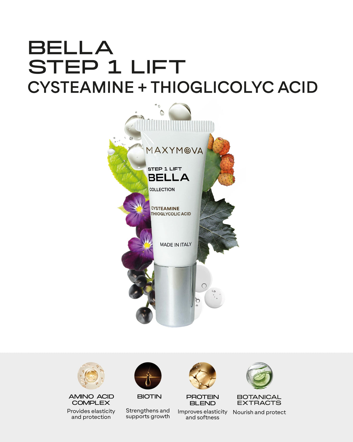 BELLA COLLECTION STEP 1 - CYSTEAMINE + THIOGLYCOLIC ACID FOR KOREAN LASH LIFT